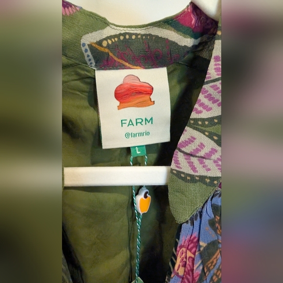 NWT Farm Rio Floral Ruffle Maxi Dress - Picture 2 of 7